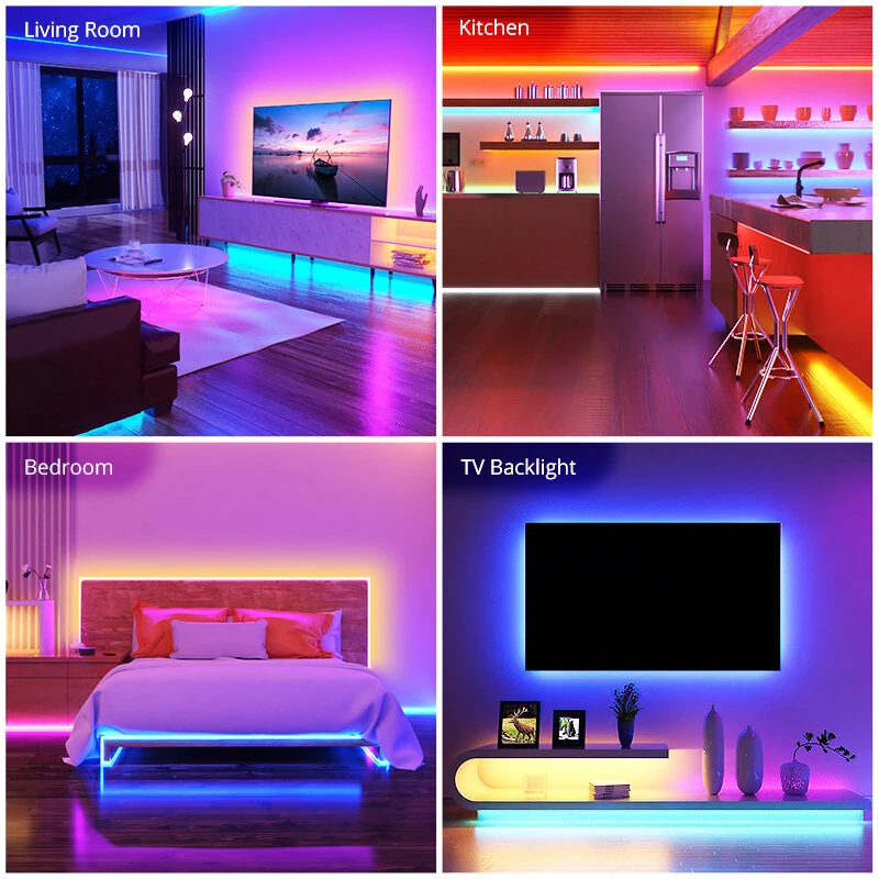 (image for) Gosund SL2/SL3 5M/10M RGB Smart Light Strips WiFi Bluetooth Intelligent Lamp Strip for Living Room Kitchen Bedroom TV Backlight